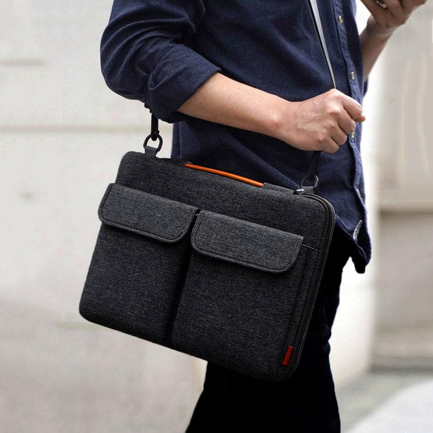 Inateck EdgeKeeper Laptop Bag - Black Grey 14 Inches