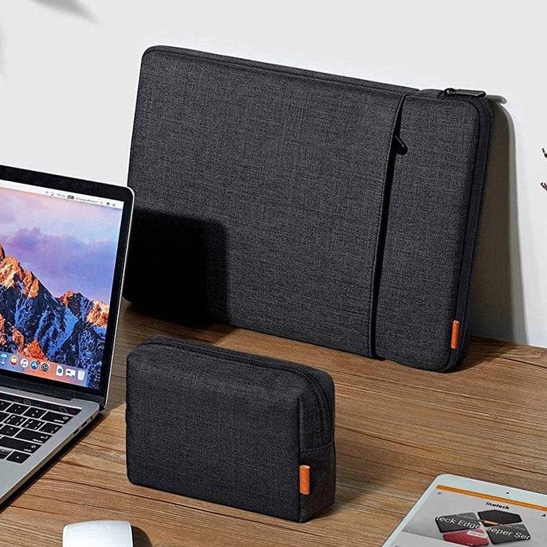 EdgeKeeper Laptop Sleeve and Pouch Black Grey Inches