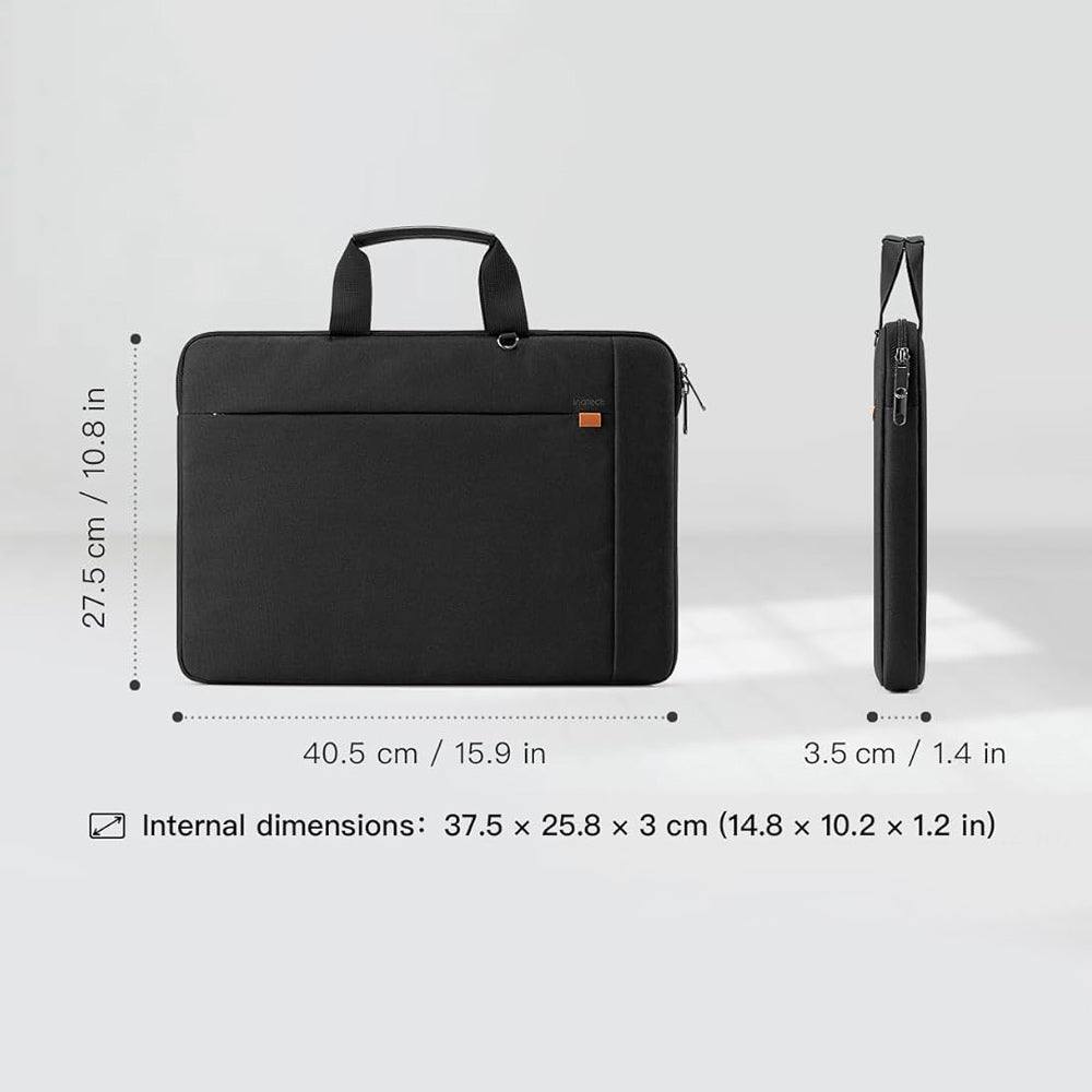 Inateck Protective Laptop Briefcase with Pouch - Black 15.6 Inches