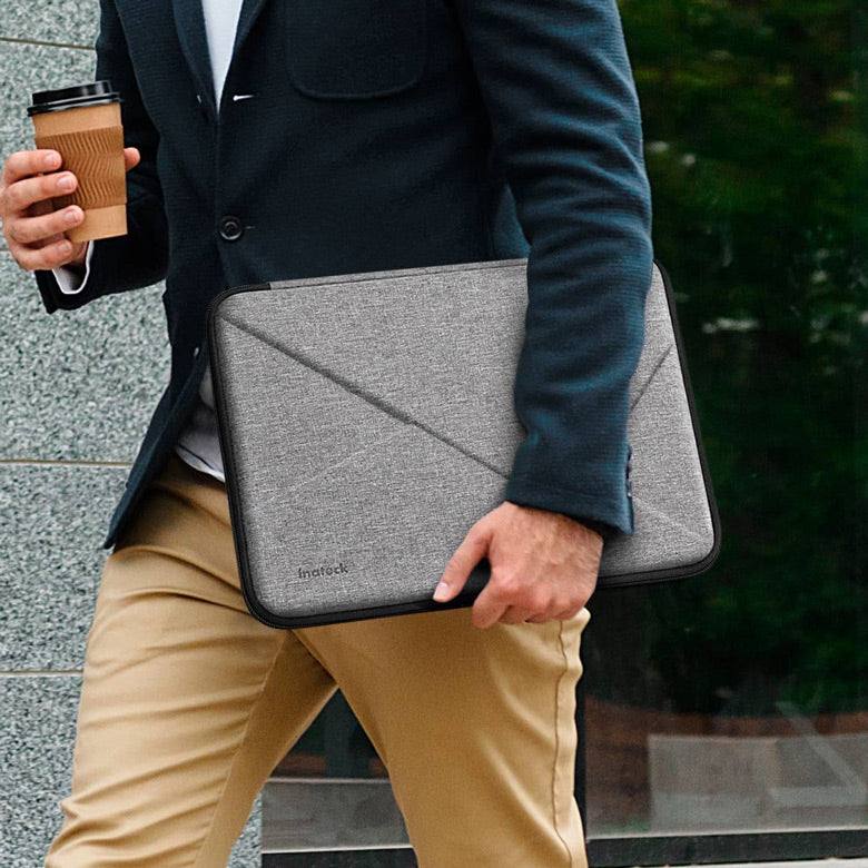 Inateck Ultrathin Hard Shell Laptop Sleeve With Pouch Grey