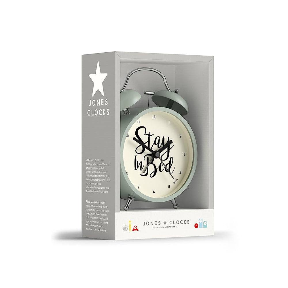 Jones Clocks Ringer Stay-in-Bed Alarm Clock - Sage Green