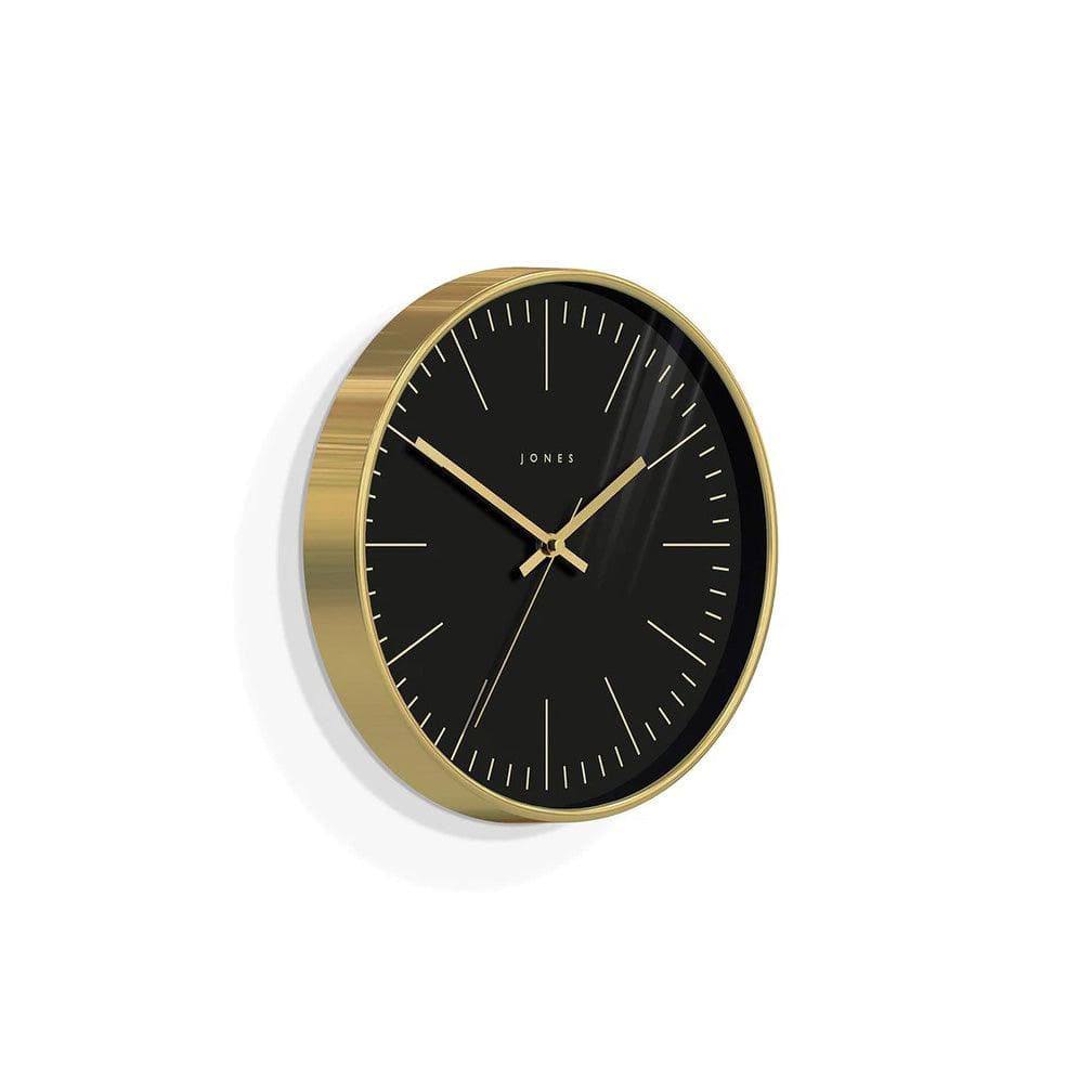 Jones Clocks Studio Wall Clock 29cm - Gold & Black