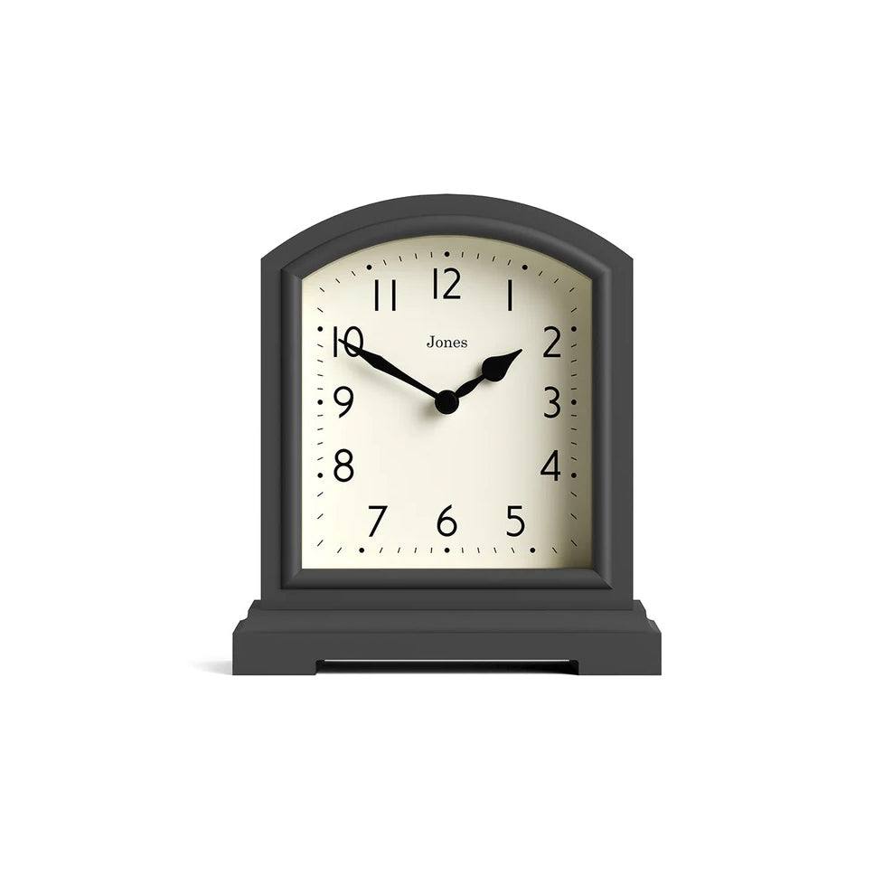 Jones Clocks Tavern Table Clock - Blizzard Grey