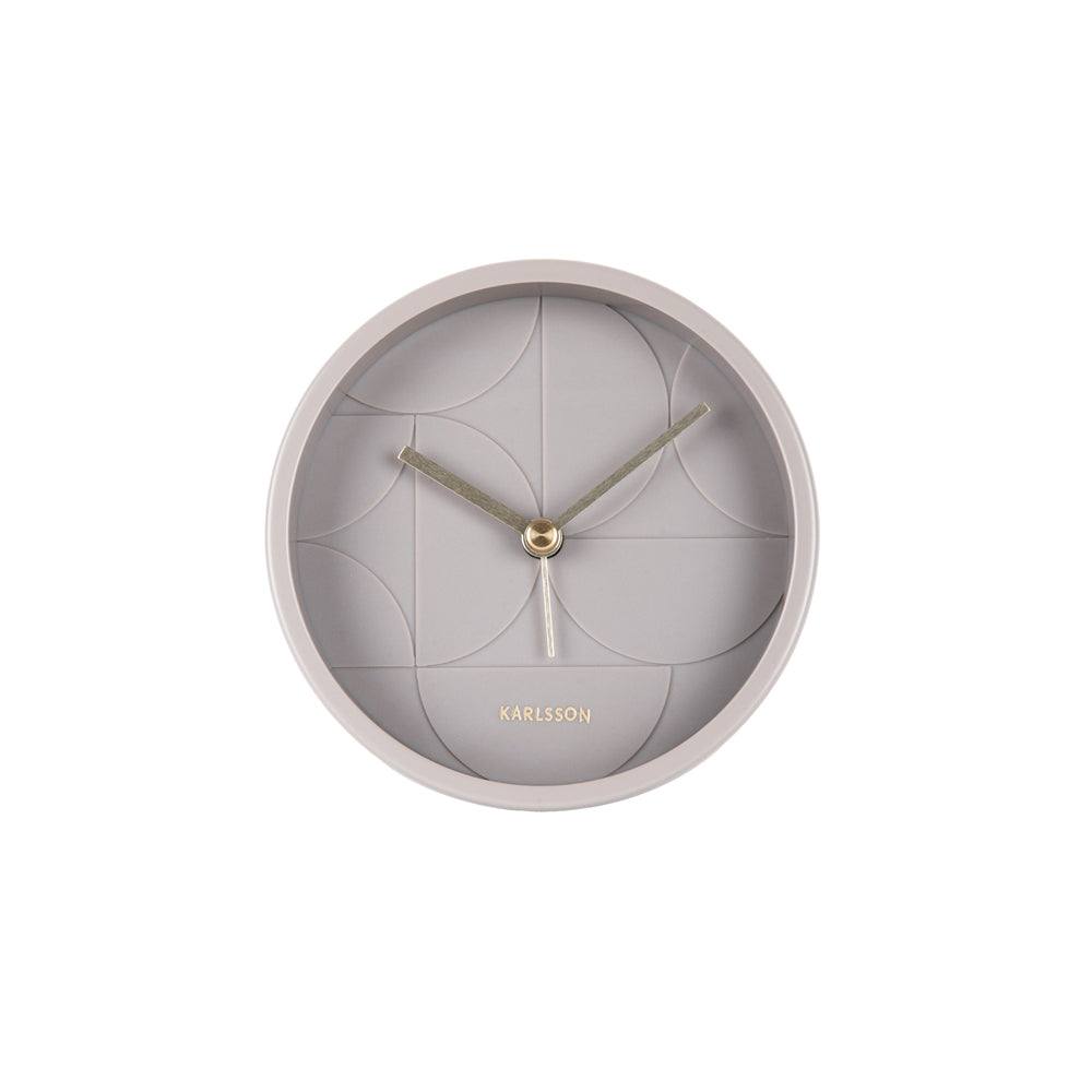 Karlsson Netherlands Echelon Circular Alarm Clock - Dark grey