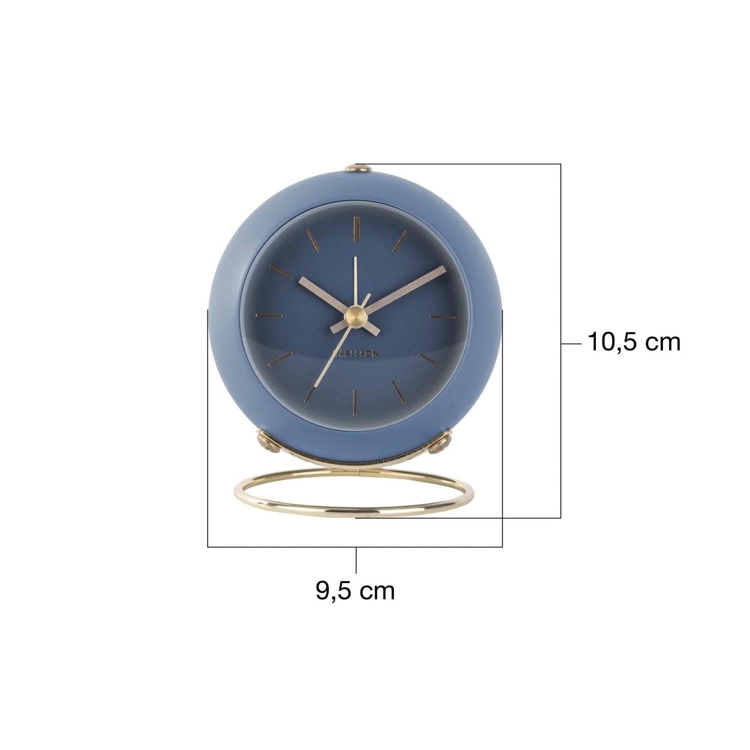 Karlsson Netherlands Globe Alarm Clock - Blue Gold