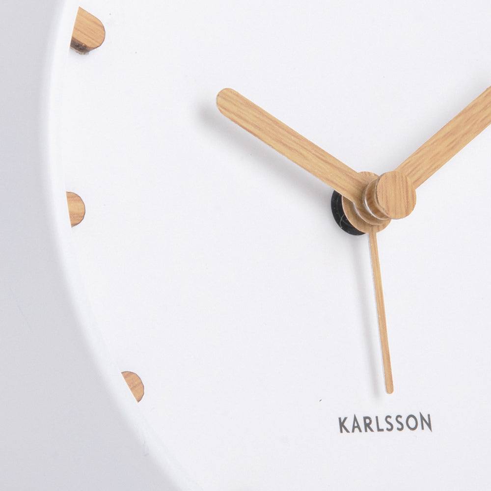 Karlsson Netherlands Grace Alarm Clock - White