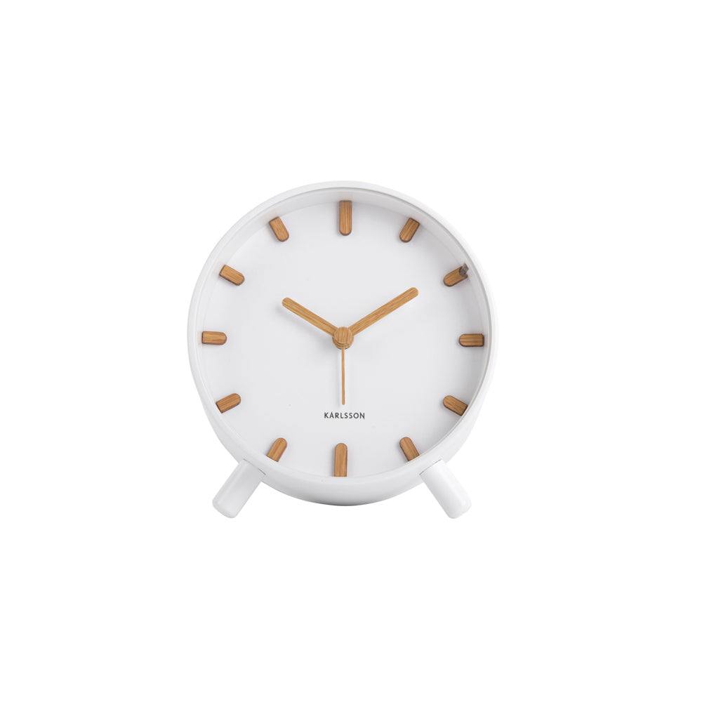 Karlsson Netherlands Grace Alarm Clock - White