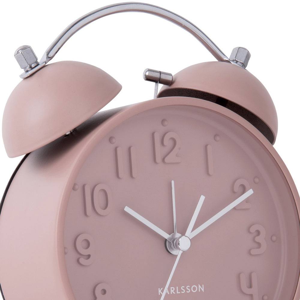 Karlsson Netherlands Iconic Alarm Clock - Faded Pink