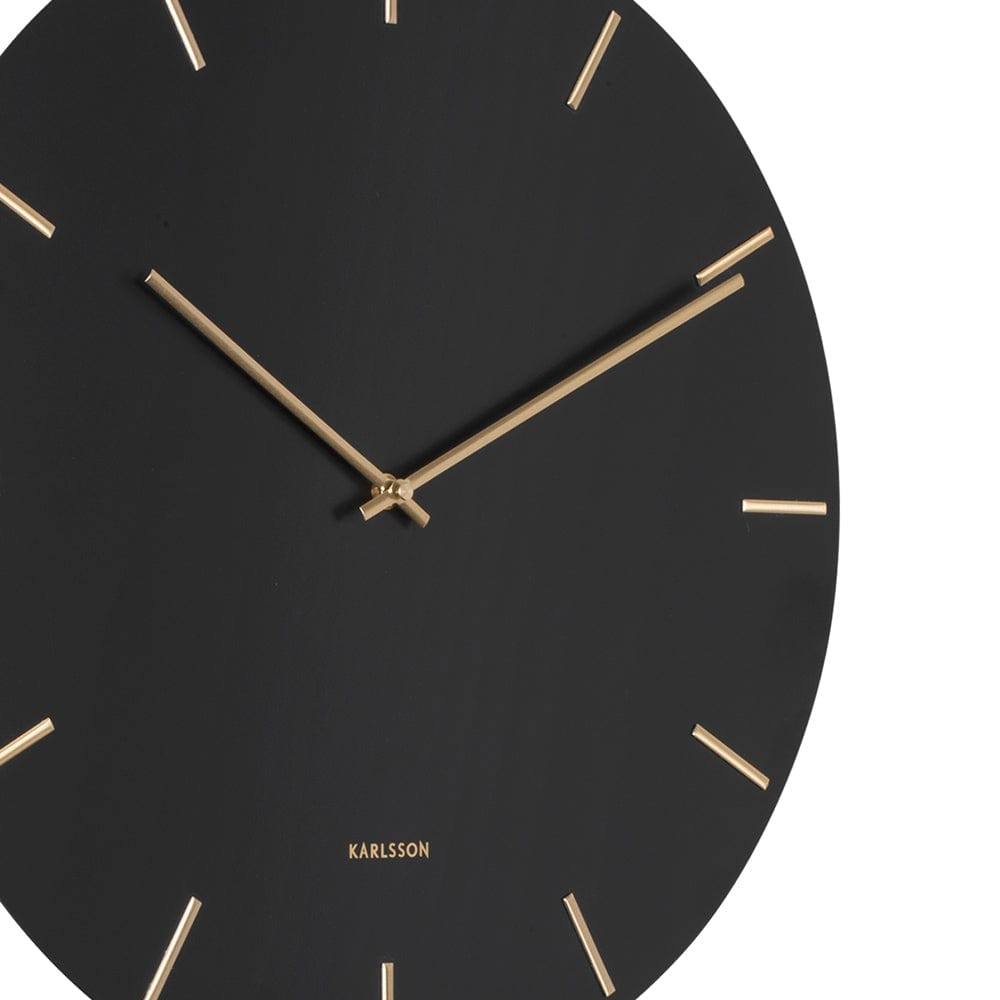 Karlsson Netherlands Impressive Pendulum Wall Clock 47cm - Black