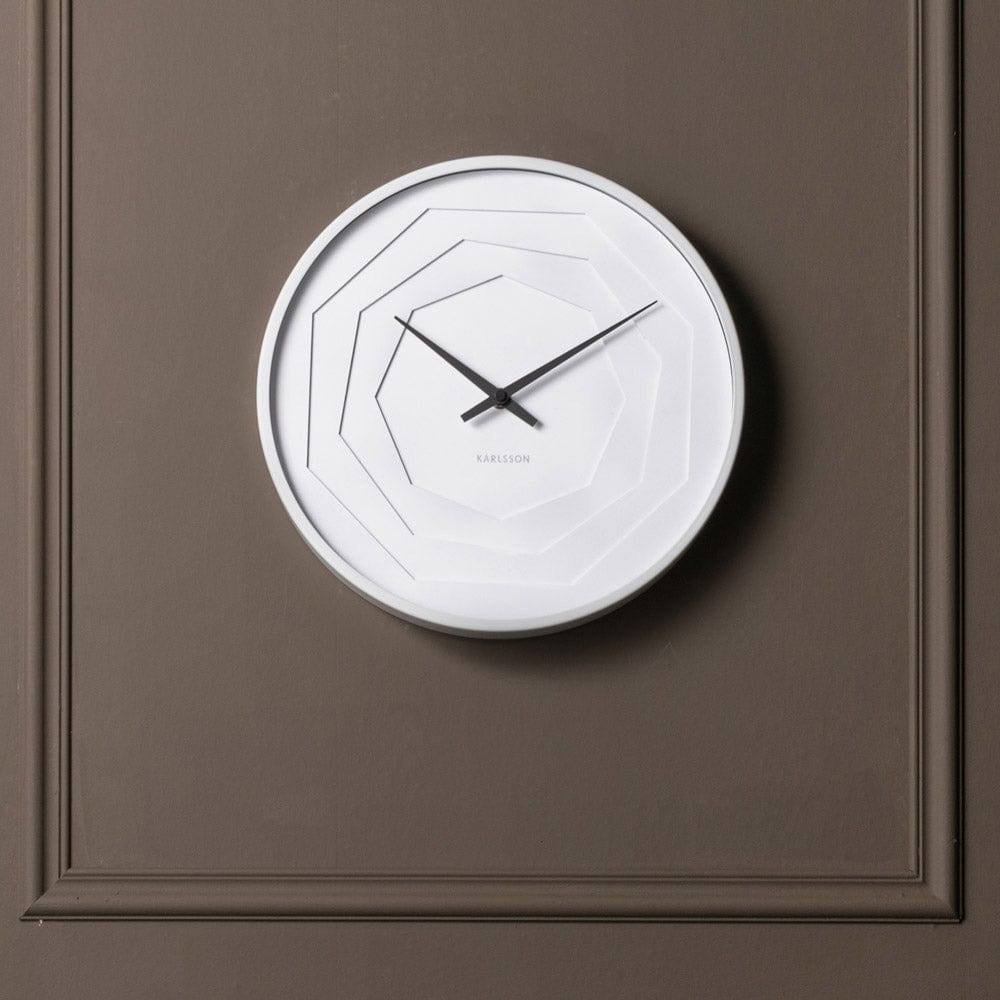 Karlsson Netherlands Layered Origami Wall Clock 30cm - White