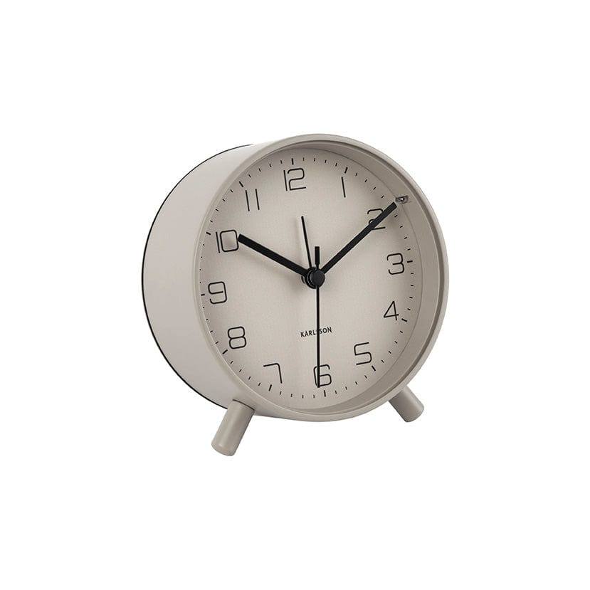 Karlsson Netherlands Lofty Alarm Clock 10cm - Warm Grey