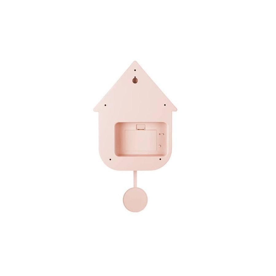 Karlsson Netherlands Modern Cuckoo Pendulum Wall Clock - Soft Pink