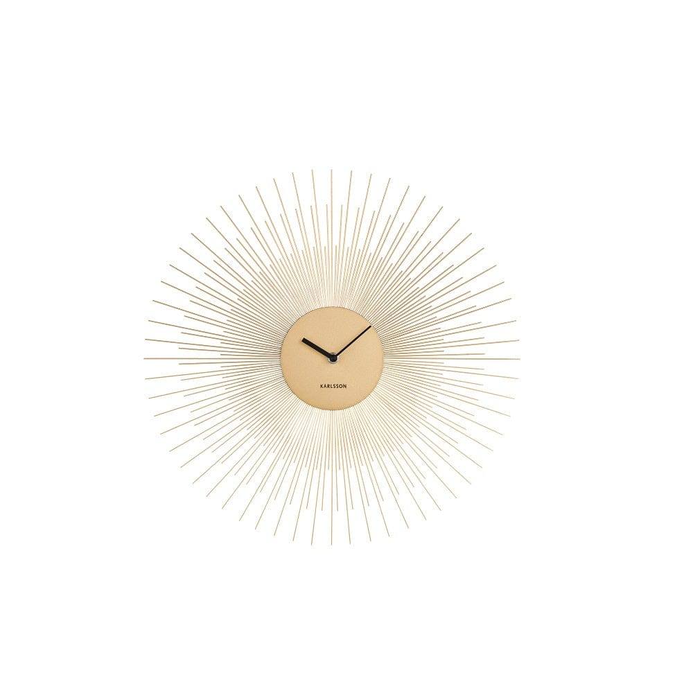 Karlsson Netherlands Peony Wall Clock 45cm - Gold