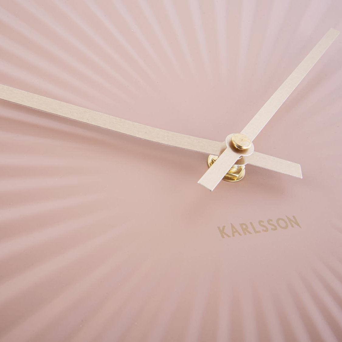 Karlsson Netherlands Sensu Wall Clock 40cm - Bronze Pink