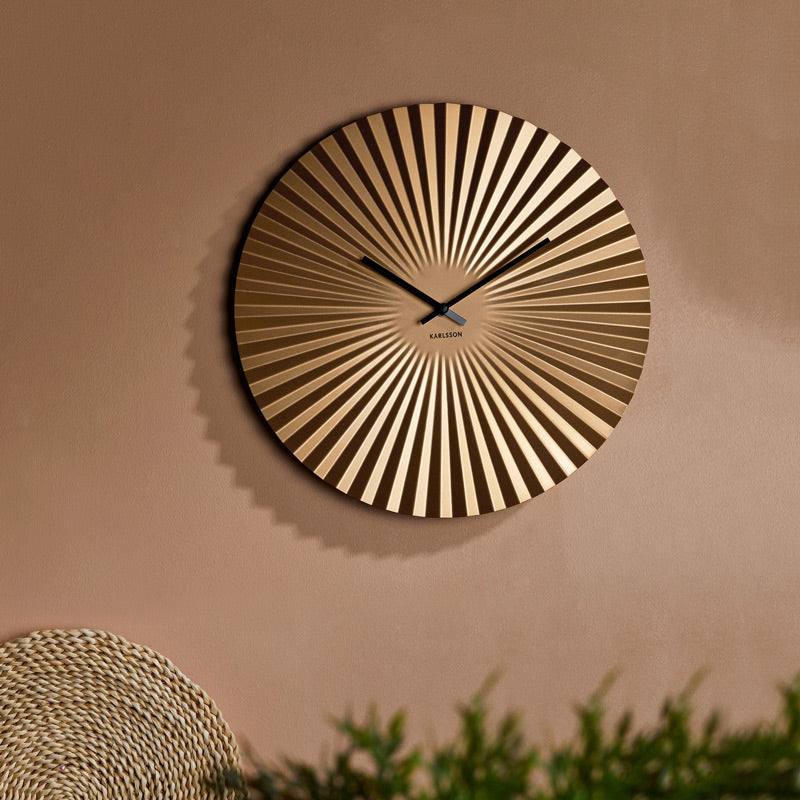Karlsson Netherlands Sensu Wall Clock 40cm - Gold