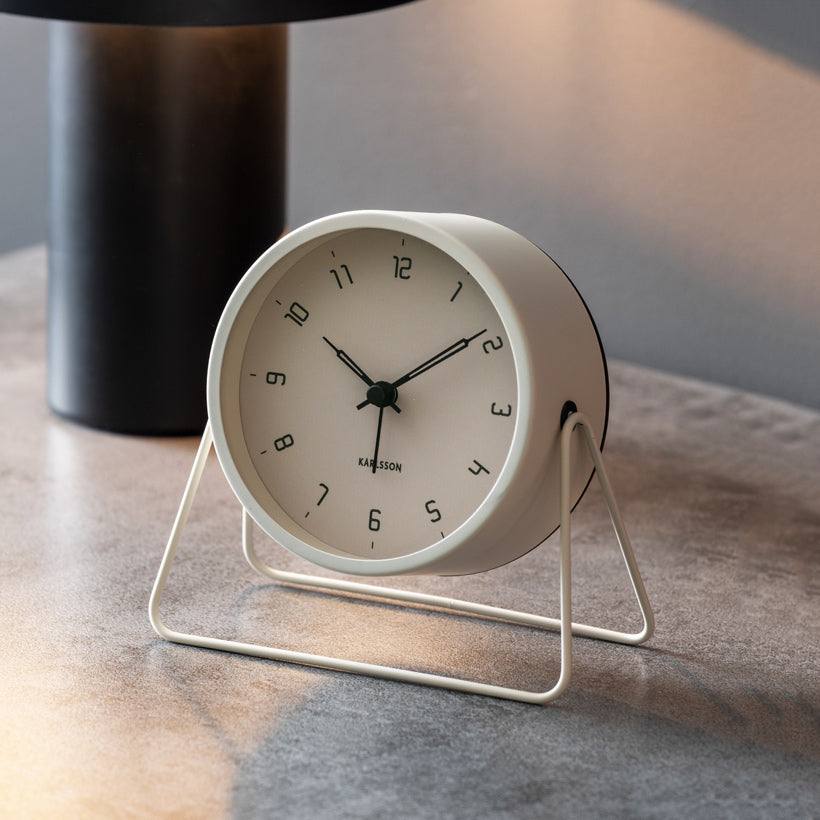 Karlsson Netherlands Stark Alarm Clock - Warm Grey