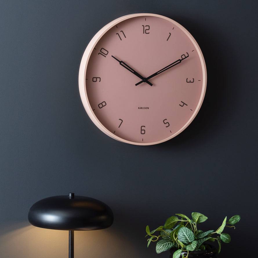 Karlsson Netherlands Stark Wall Clock 40cm - Faded Pink