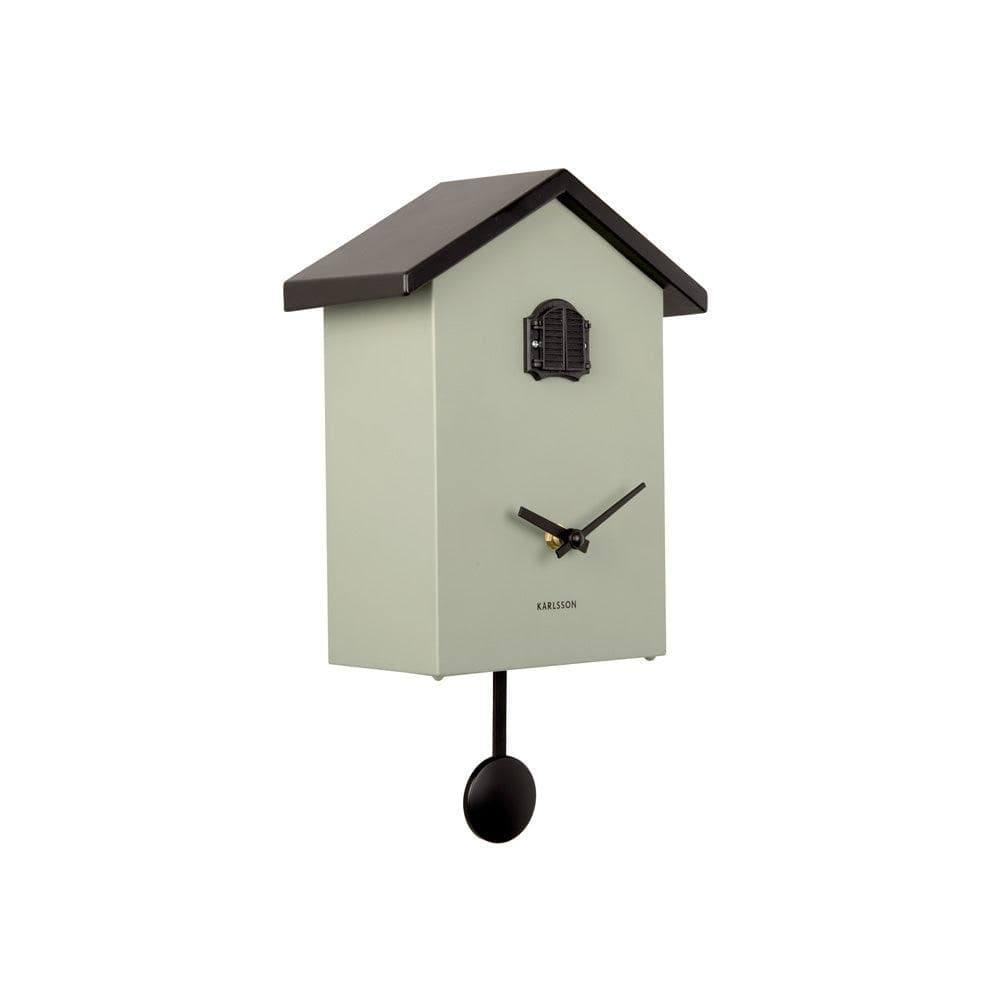 Karlsson Netherlands Traditional Cuckoo Pendulum Wall Clock - Jungle Green