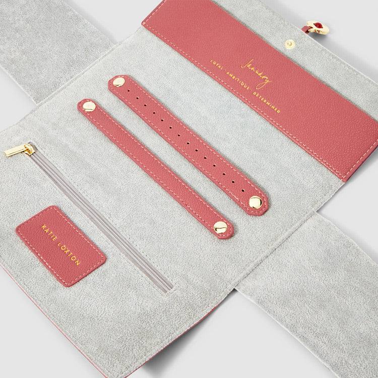 Katie Loxton Birthstone Jewellery Roll - January