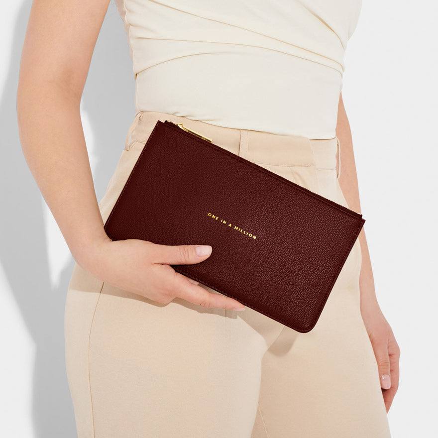 Katie Loxton Slim Sentiment Pouch - One in A Million