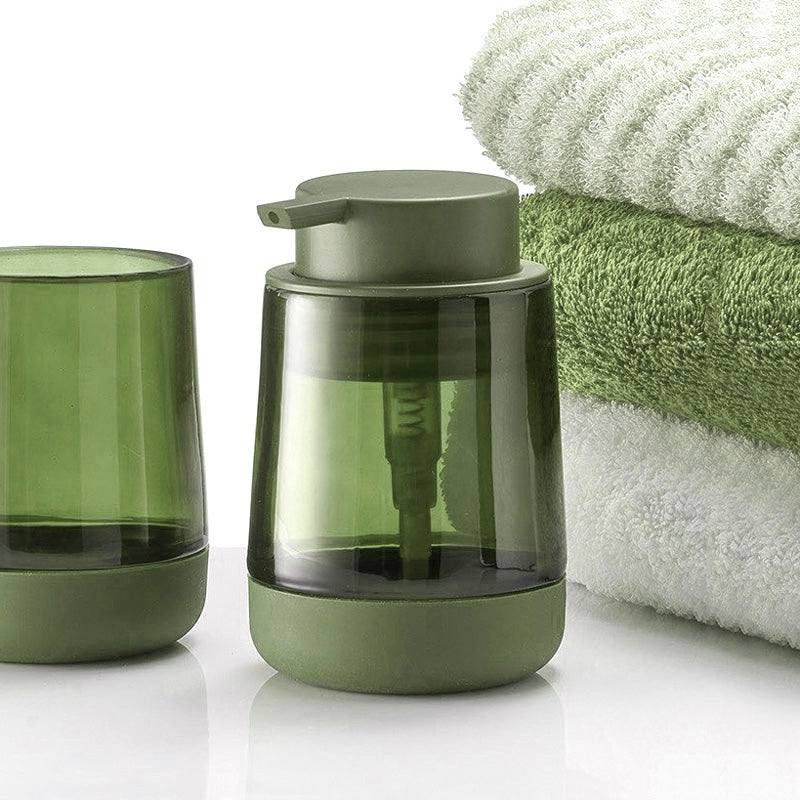 Kleine Wolke Belly Glass Soap Dispenser - Green