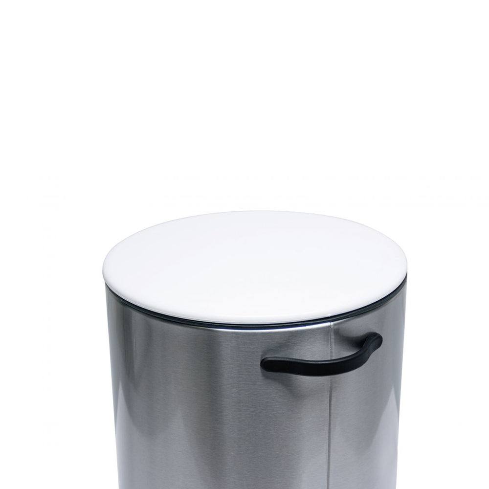 Kleine Wolke Colonna Pedal Bin - Steel White