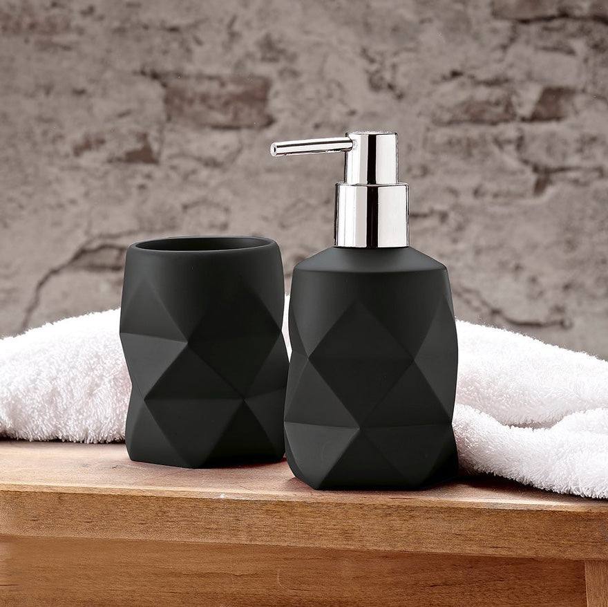 Kleine Wolke Crackle Soap Dispenser - Black