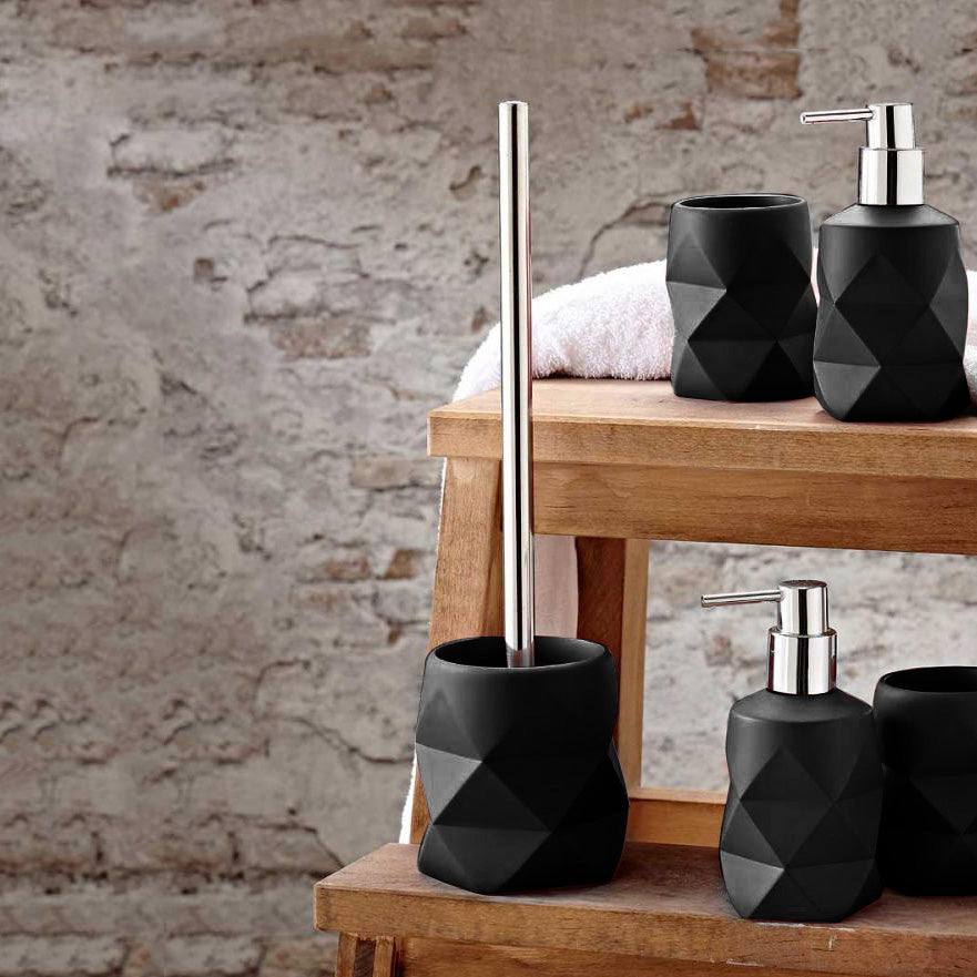 Kleine Wolke Crackle Toilet Brush - Black