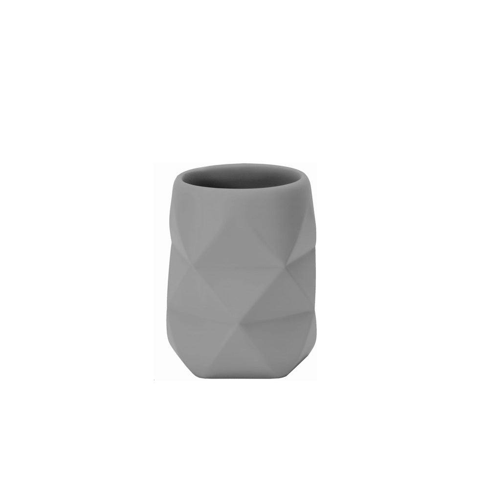 Kleine Wolke Crackle Toothbrush Tumbler - Grey