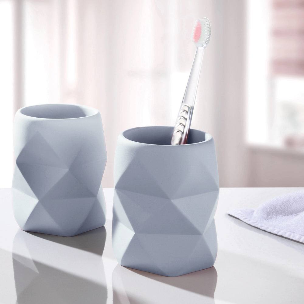 Kleine Wolke Crackle Toothbrush Tumbler - Stone Blue