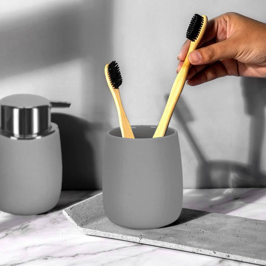 Kleine Wolke Eclipse Toothbrush Tumbler - Light Grey