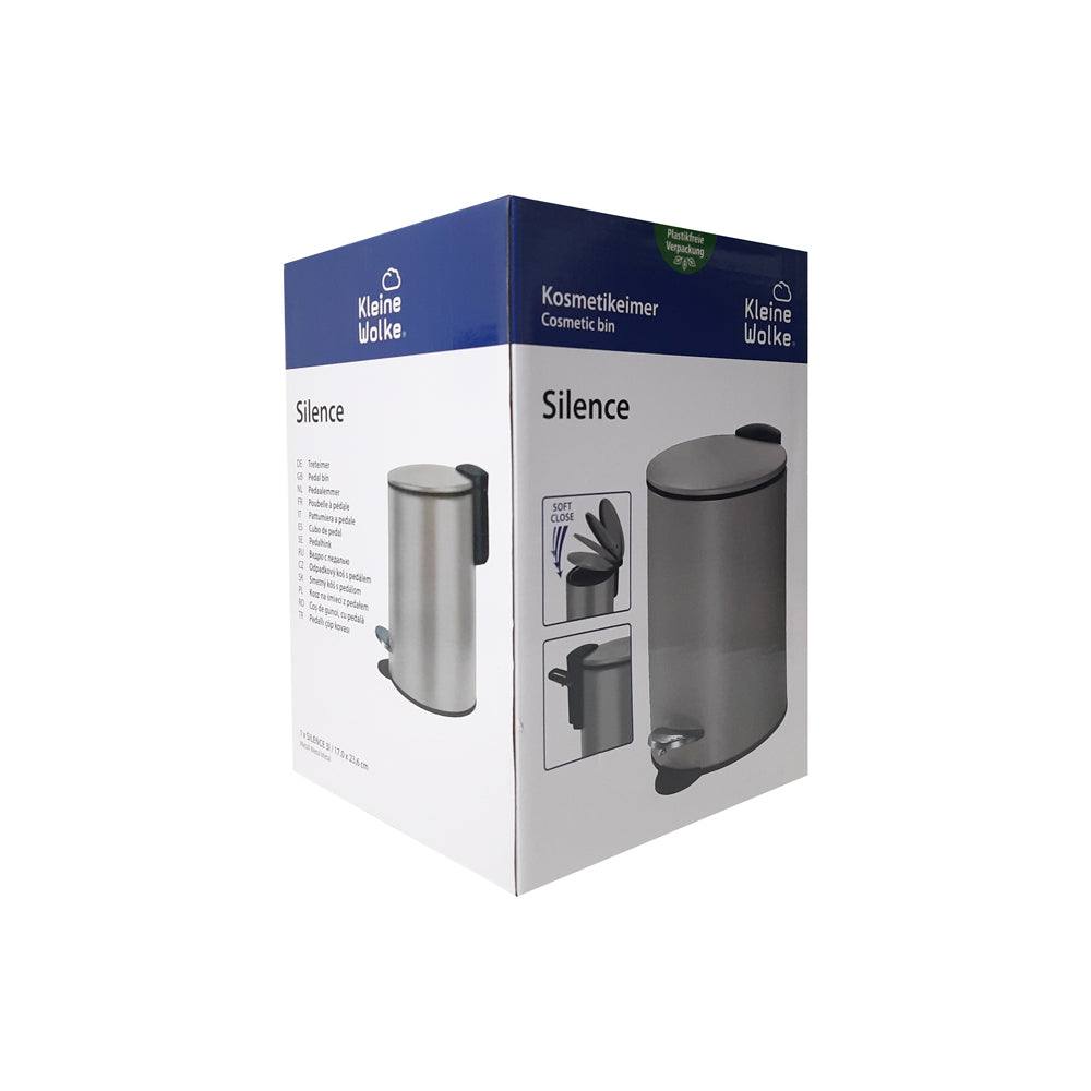 Kleine Wolke Silence Pedal Bin Small - Platinum