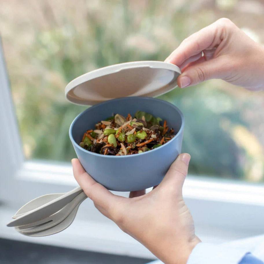 Koziol Germany Connect Medium Bowl With Lid - Blue