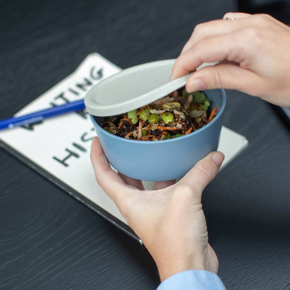 Koziol Germany Connect Medium Bowl With Lid - Blue