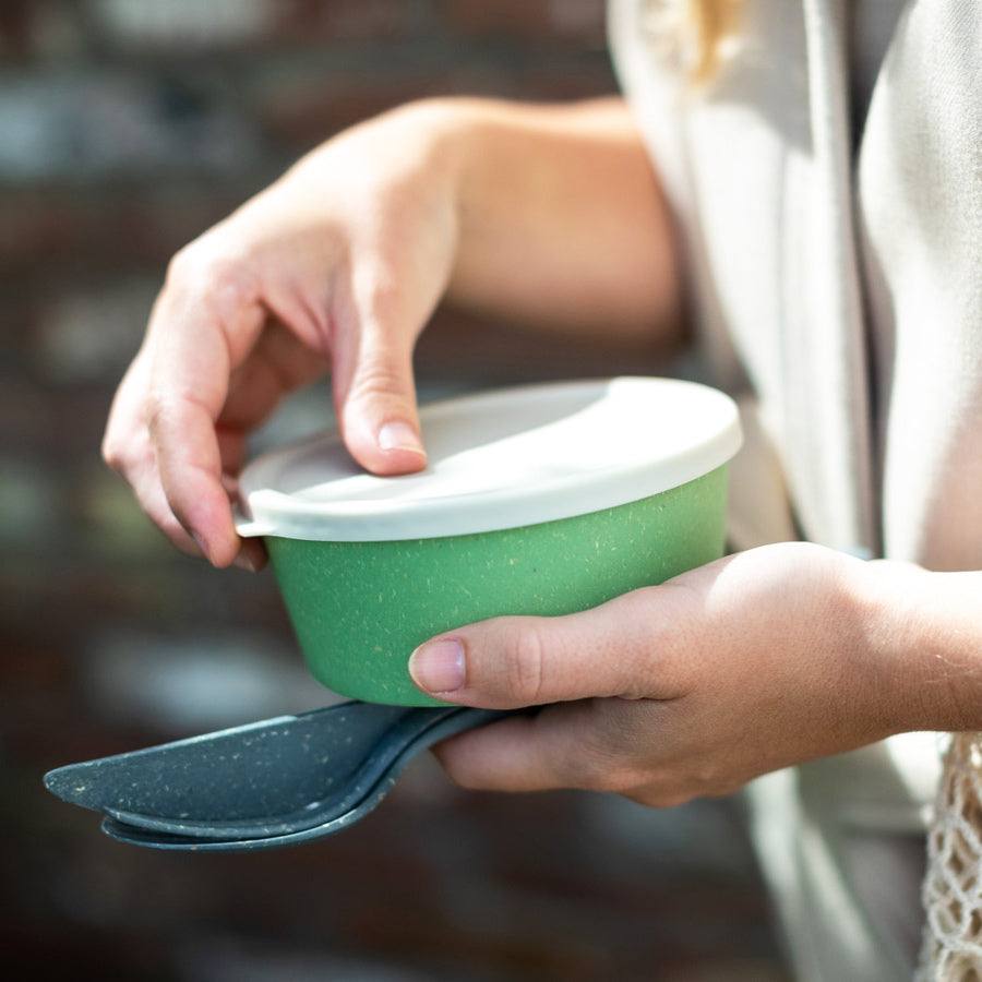 Koziol Germany Connect Medium Bowl With Lid - Leaf Green