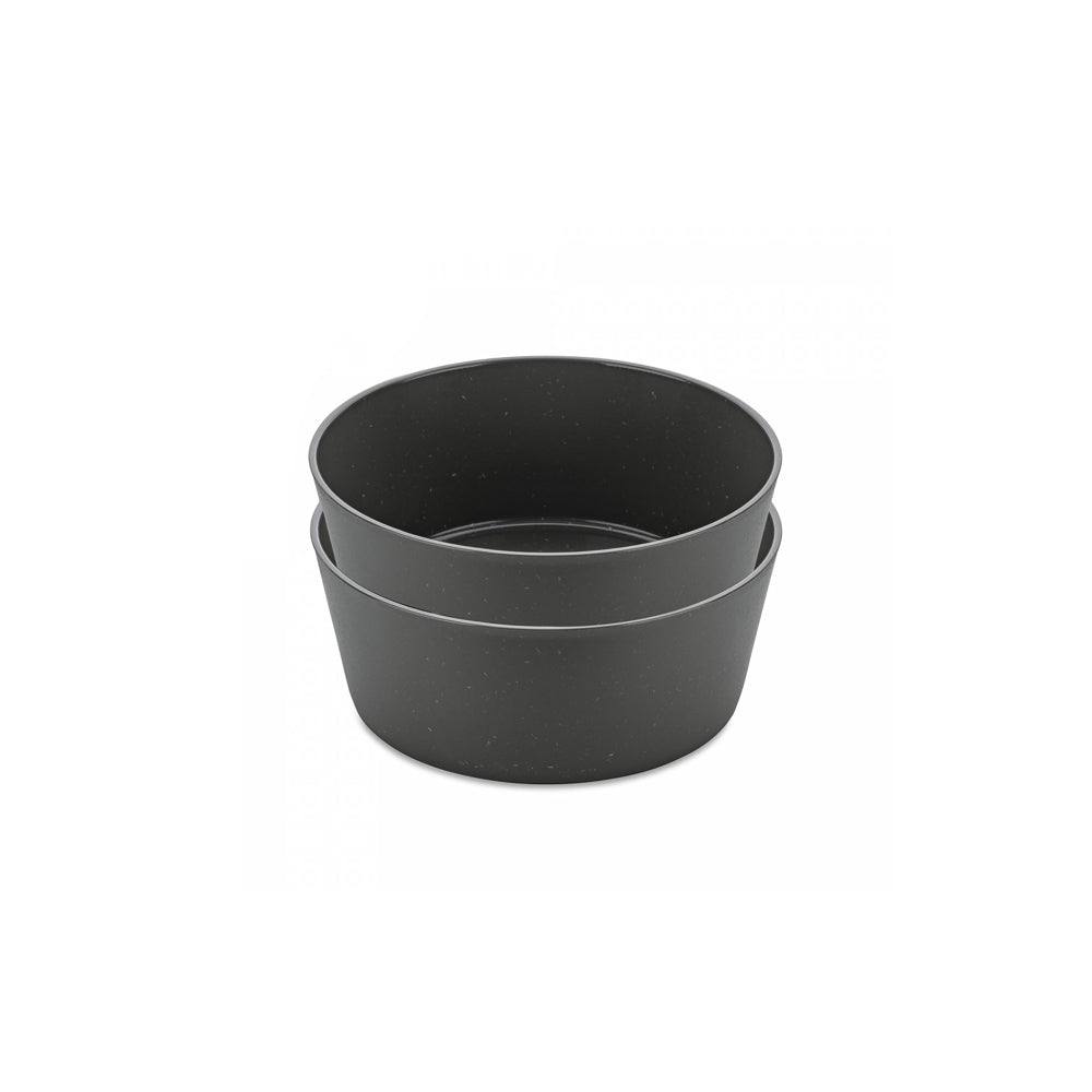 Koziol Germany Connect Medium Bowls, Set of 2 - Ash Grey