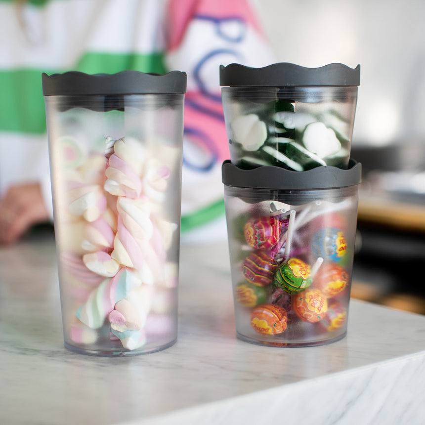 Koziol Germany Oslo 3-Piece Storage Box Set - Ash Grey