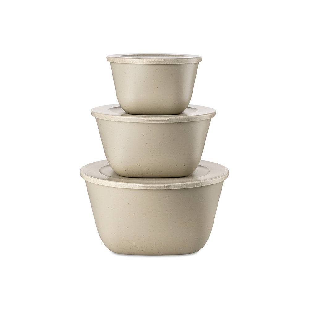 Koziol Germany Stockholm 3-Piece Storage Box Set - Desert Sand