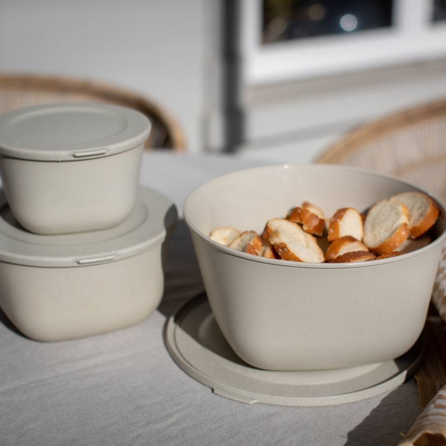 Koziol Germany Stockholm 3-Piece Storage Box Set - Desert Sand