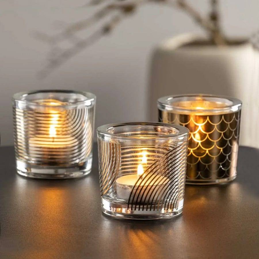 Leonardo Germany Assorted Tealight Holders Small, Set of 6 - Gold