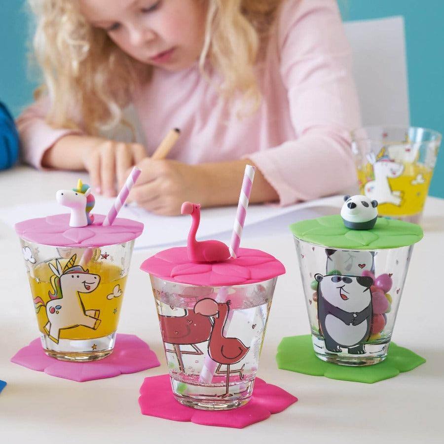 Leonardo Germany Bambini Drinking Set - Flamingo Unicorn Panda
