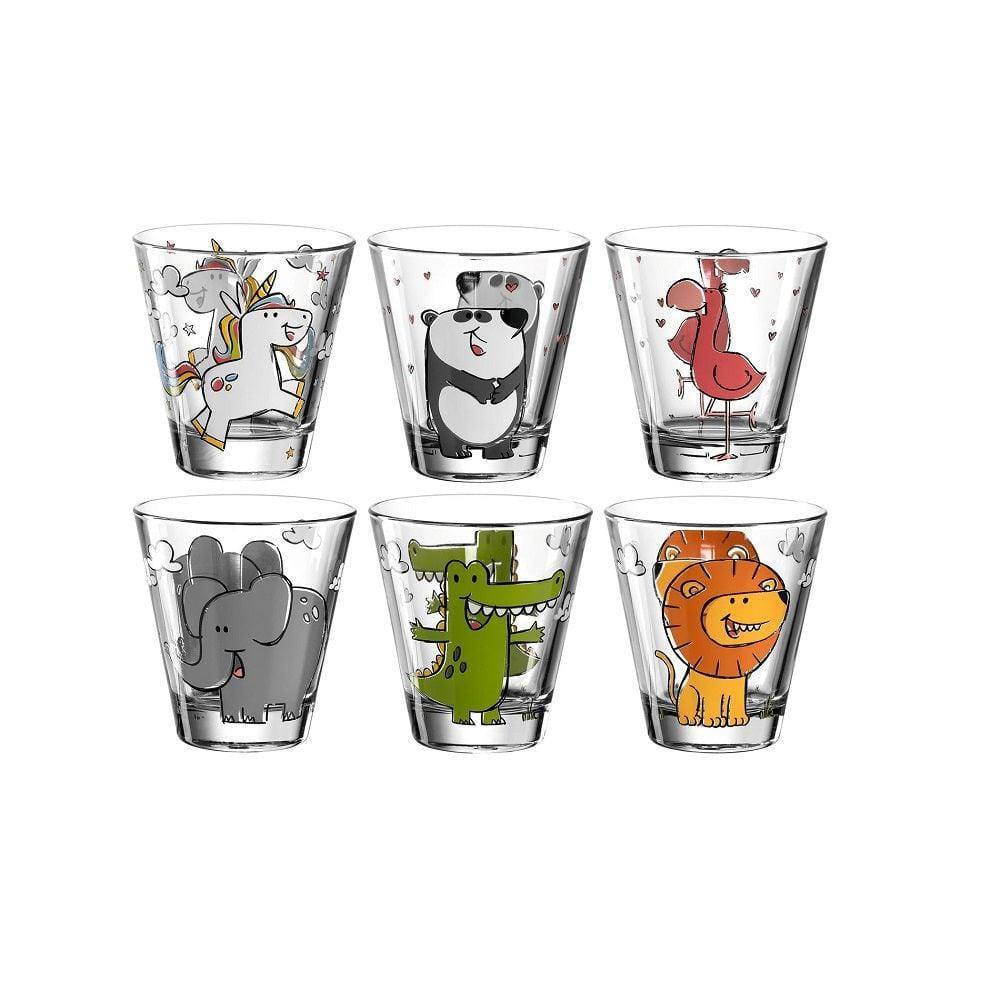 Leonardo Germany Bambini Glass Tumblers, Set of 6 - Assorted