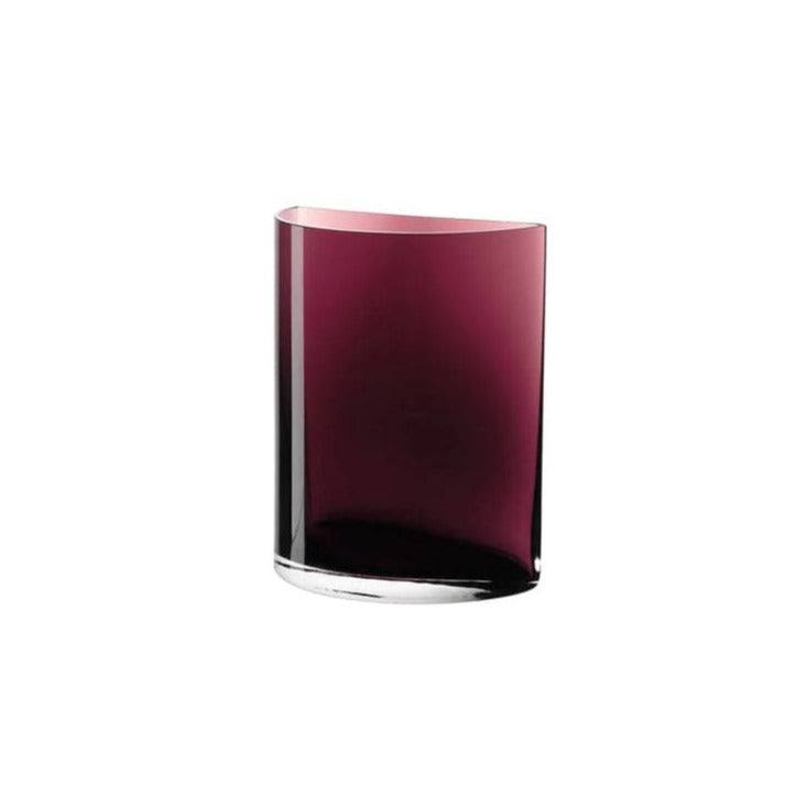 Leonardo Germany Centro Glass Vase - Aubergine