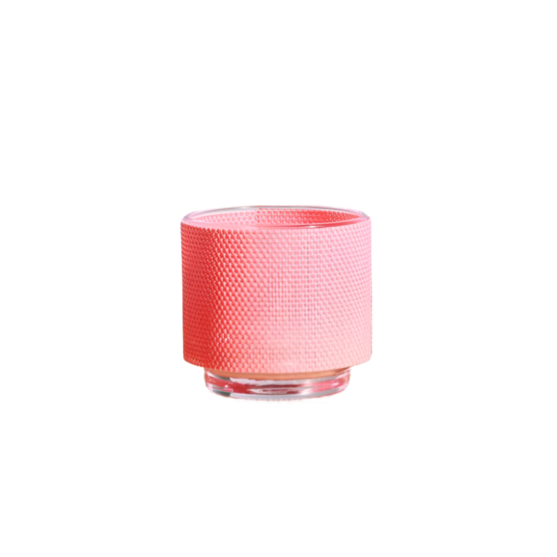 Colorata Tealight Holder with Cover - Coral