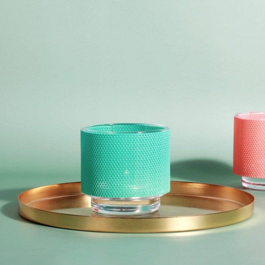 Leonardo Germany Colorata Tealight Holder with Cover - Teal