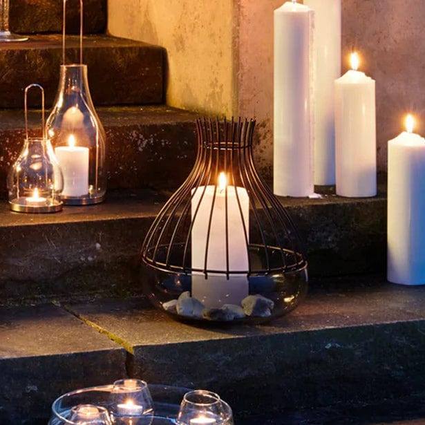 Leonardo Germany Giardino Metal and Glass Lantern Large - Black