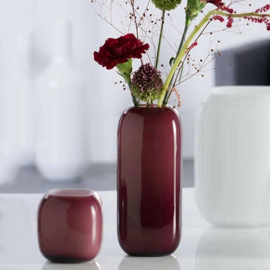 Leonardo Germany Milano Tall Vase - Bordeaux