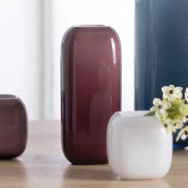 Leonardo Germany Milano Tall Vase - Bordeaux