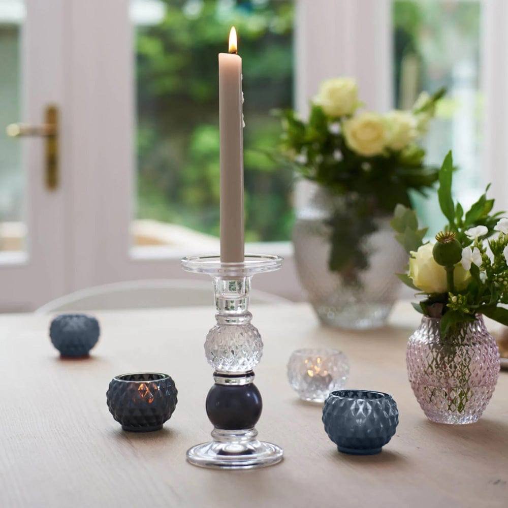 Leonardo Germany Poesia Tealight Holders, Set of 4 - Dark Blue