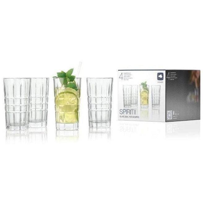 Leonardo Germany Spiritii Long Drink Tumblers 260ml, Set of 4